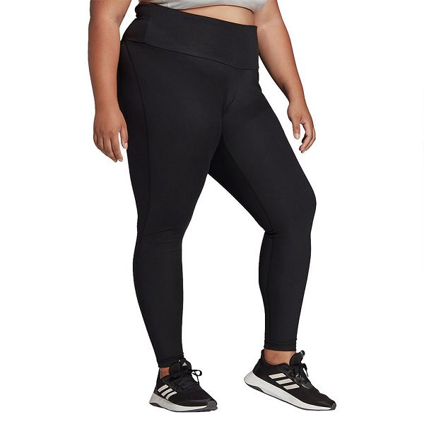 Black Women's Adidas Essentials 7/8 PS Big Leggings | 1980467-ZA