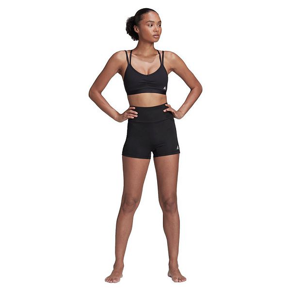 Black Women\'s Adidas Essentials Short Leggings | 5468109-YG