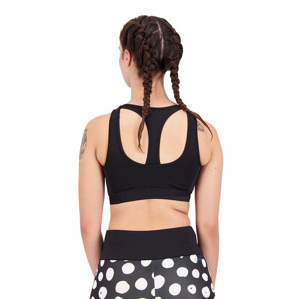 Black Women's Adidas Farm Sports Bra | 4582107-QO