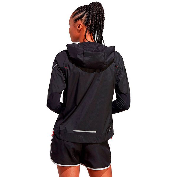 Black Women's Adidas Fast Jackets | 7549283-LM