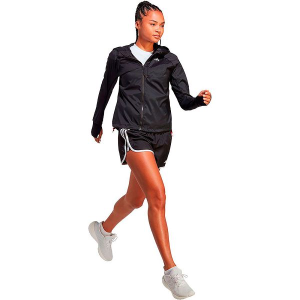 Black Women's Adidas Fast Jackets | 7549283-LM