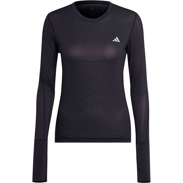 Black Women's Adidas Fast Long Sleeve T Shirts | 8104259-DH