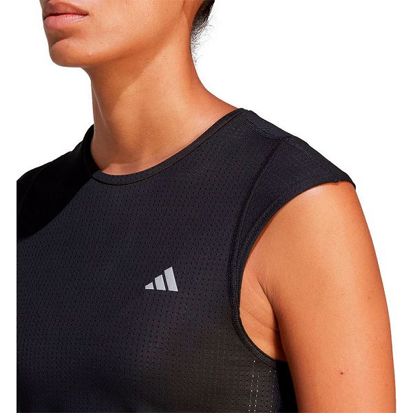 Black Women's Adidas Fast Short Sleeve T Shirts | 6738421-LV