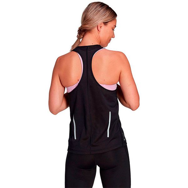 Black Women's Adidas Fast Sleeveless T Shirts | 6297340-IQ