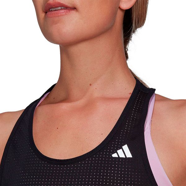 Black Women's Adidas Fast Sleeveless T Shirts | 6297340-IQ