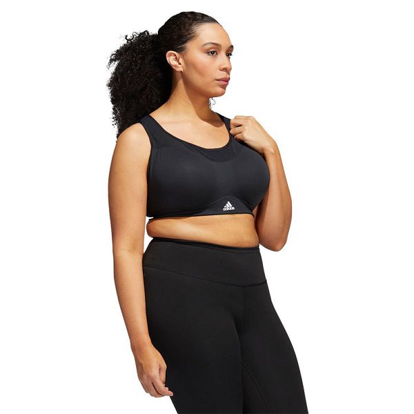 Black Women's Adidas HS PS Big Sports Bra | 4206597-GD