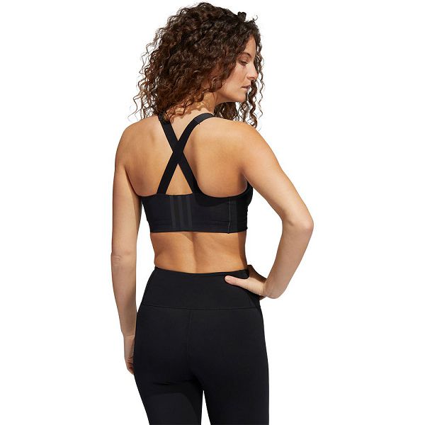 Black Women's Adidas HS Sports Bra | 5963041-MD