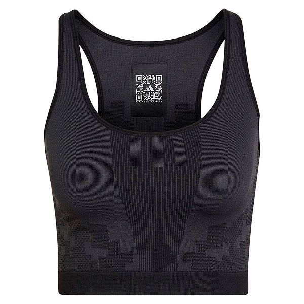 Black Women\'s Adidas Karlie Kloss Knit Sleeveless Sports Bra | 2467081-TM