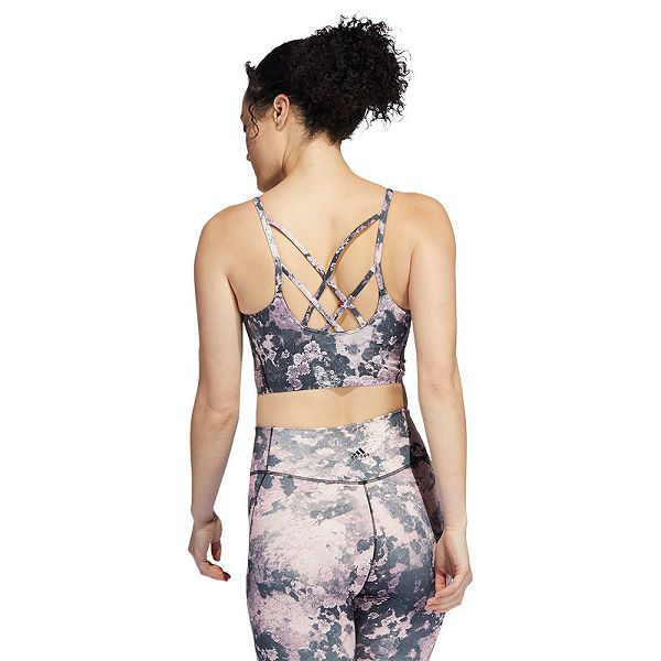 Black Women's Adidas LL Aop Sports Bra | 0289731-SJ