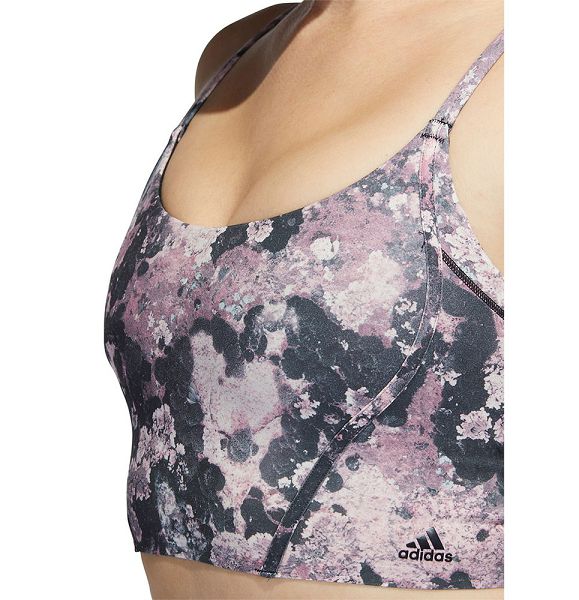 Black Women's Adidas LL Aop Sports Bra | 0289731-SJ