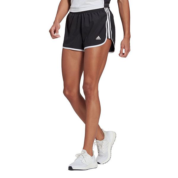 Black Women\'s Adidas Marathon 20 Shorts Pants | 8237651-NK