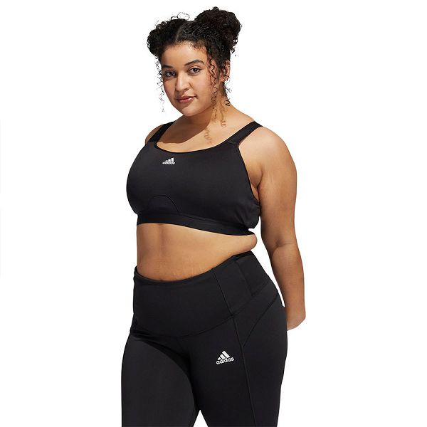 Black Women's Adidas Move HS PS Big Sports Bra | 6201958-CT