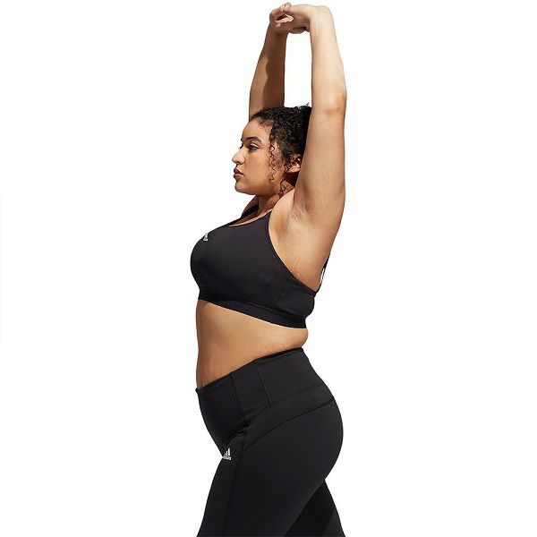 Black Women's Adidas Move HS PS Big Sports Bra | 6201958-CT