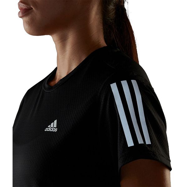 Black Women's Adidas OTR Cooler Short Sleeve T Shirts | 7351640-GT