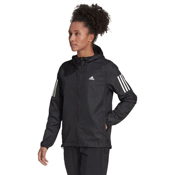 Black Women\'s Adidas OTR Windbreaker Jackets | 7056893-OW