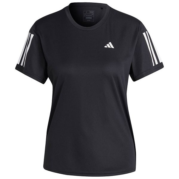 Black Women's Adidas Own The Run Short Sleeve T Shirts | 2864971-GT