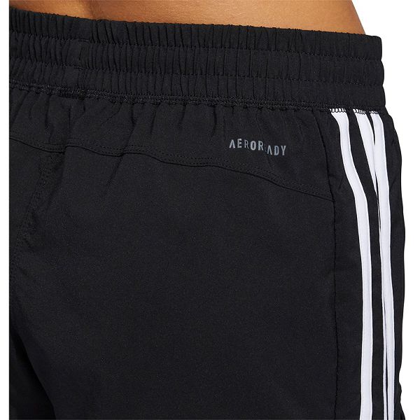 Black Women's Adidas Pacer 3 Stripes Woven Shorts Pants | 9351068-BE