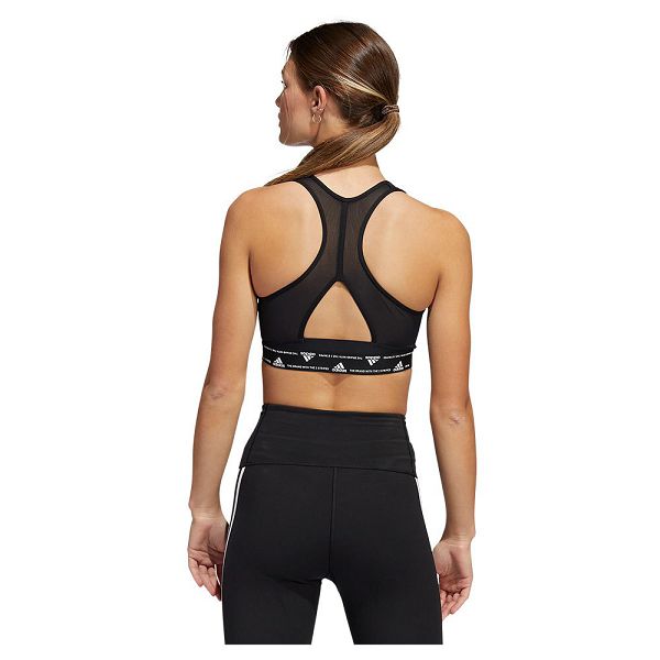 Black Women's Adidas Power MS Sports Bra | 9084135-NF