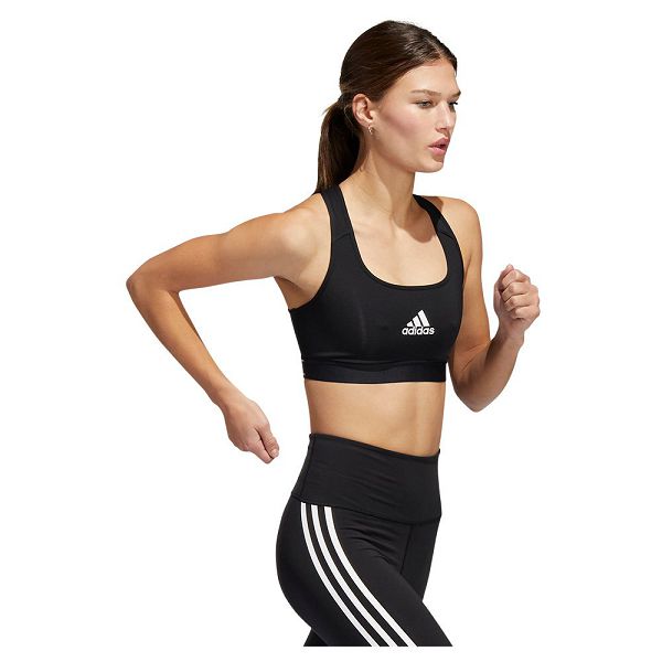 Black Women's Adidas Power MS Sports Bra | 9084135-NF