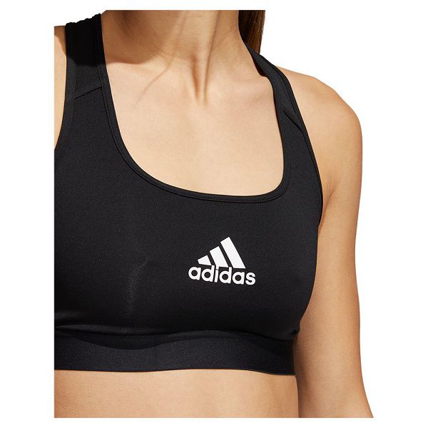 Black Women's Adidas Power MS Sports Bra | 9084135-NF