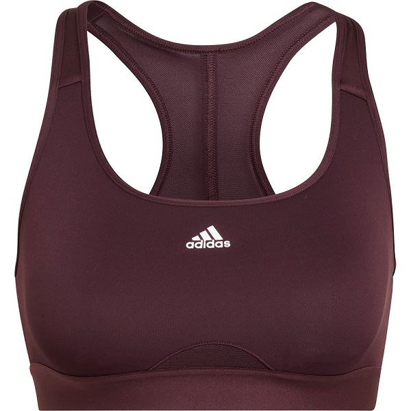 Black Women's Adidas Power Medium-Support Sports Bra | 2508739-NS