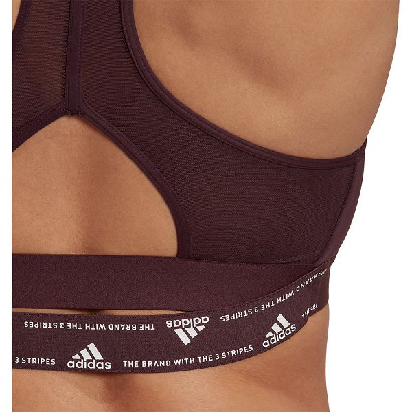 Black Women's Adidas Power Medium-Support Sports Bra | 2508739-NS