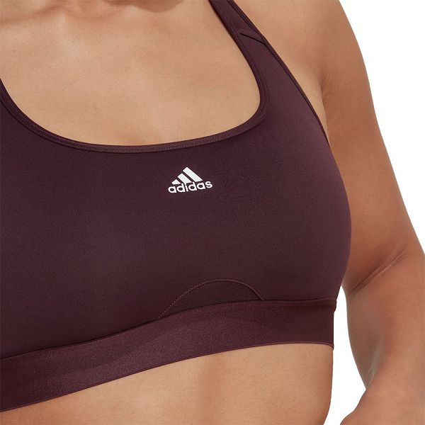 Black Women's Adidas Power Medium-Support Sports Bra | 2508739-NS