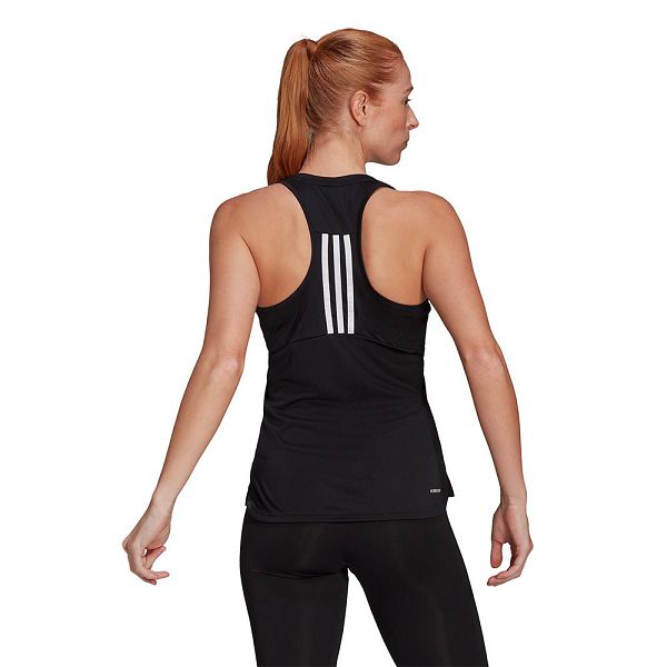 Black Women's Adidas Primeblue Designed 2 Move 3 Stripes Sleeveless T Shirts | 4967302-MU