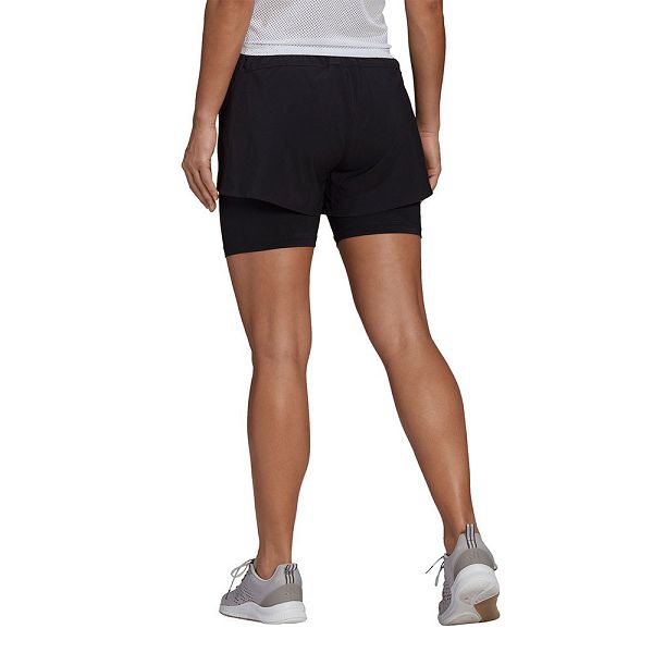 Black Women's Adidas Primeblue Designed To Move 2 In 1 Short Pants | 6459231-ZO