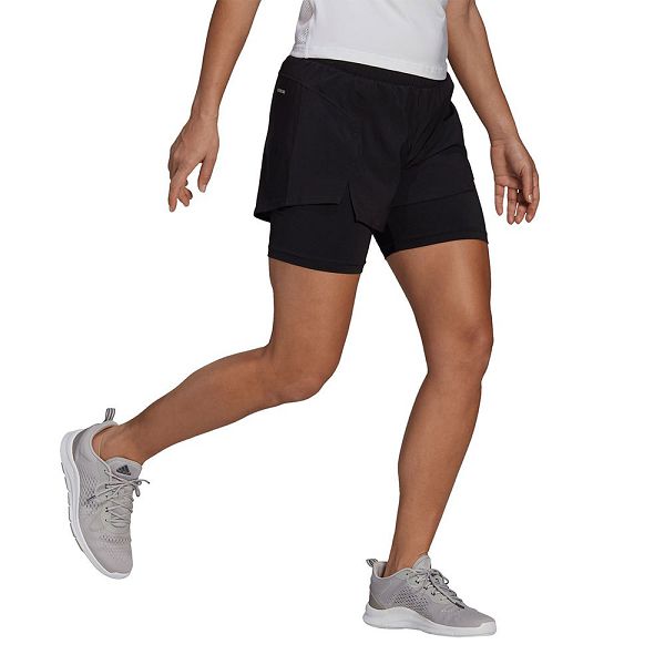 Black Women's Adidas Primeblue Designed To Move 2 In 1 Short Pants | 6459231-ZO