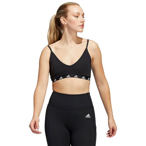 Black Women's Adidas Pureb Sports Bra | 0356482-CK