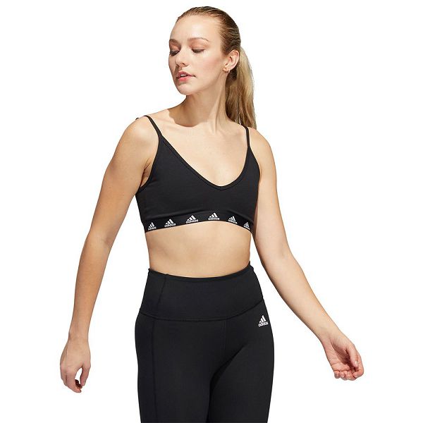 Black Women's Adidas Pureb Sports Bra | 0356482-CK