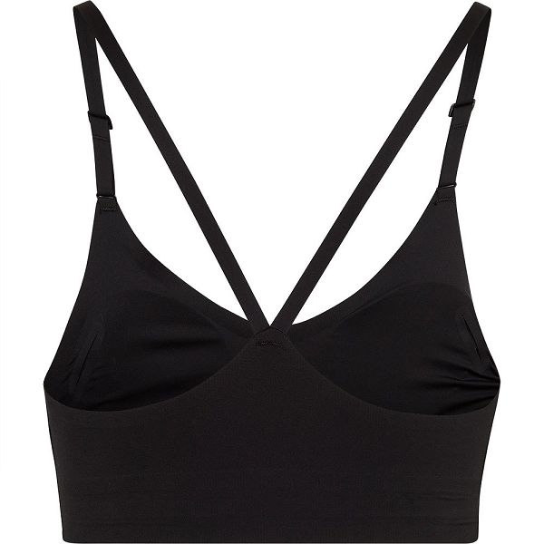 Black Women's Adidas Purelounge Light-Support Strappy Sports Bra | 3278564-AQ