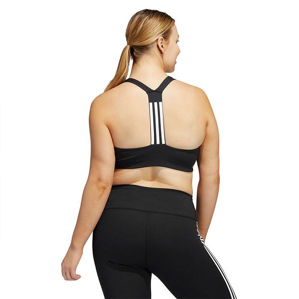 Black Women's Adidas Pwi MS PS Big Sports Bra | 4139278-HU