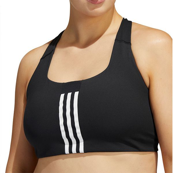 Black Women's Adidas Pwi MS PS Big Sports Bra | 4139278-HU