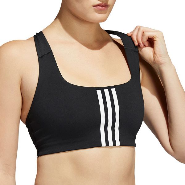 Black Women's Adidas Pwi MS Sports Bra | 1497253-WY