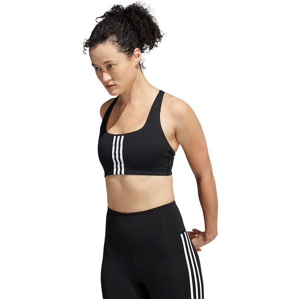 Black Women\'s Adidas Pwi MS Sports Bra | 1497253-WY