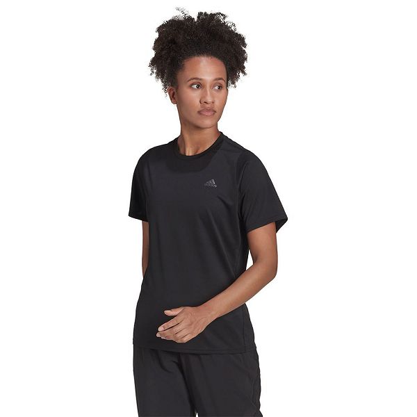 Black Women\'s Adidas RI 3B Short Sleeve T Shirts | 4517093-BZ