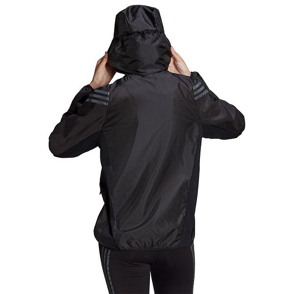 Black Women's Adidas RI 3 Stripes Windbreak Jackets | 0786245-DB