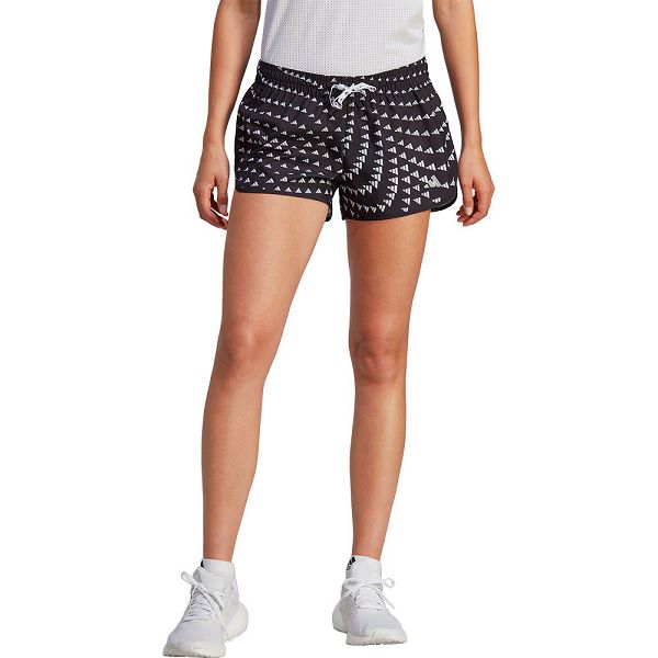 Black Women\'s Adidas Run Bl 3´´ Shorts Pants | 5063714-VB