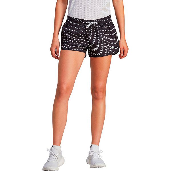 Black Women\'s Adidas Run Bl 4´´ Shorts Pants | 9256483-OJ