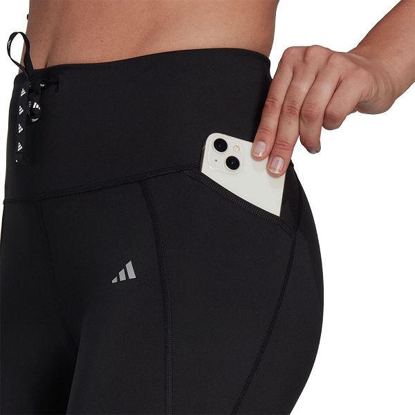 Black Women's Adidas Run Ess Leggings | 7293841-RW