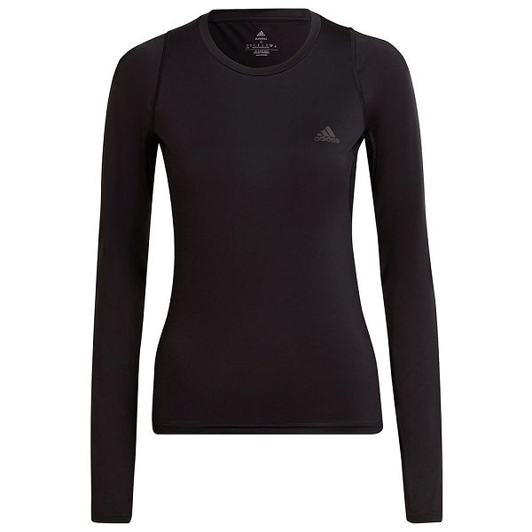 Black Women's Adidas Run Fast Long Sleeve T Shirts | 6582047-PM