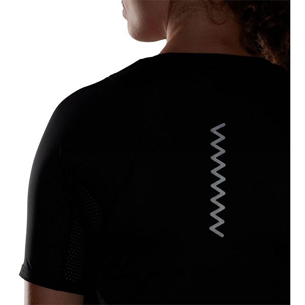 Black Women's Adidas Run Fast Short Sleeve T Shirts | 6925847-GO