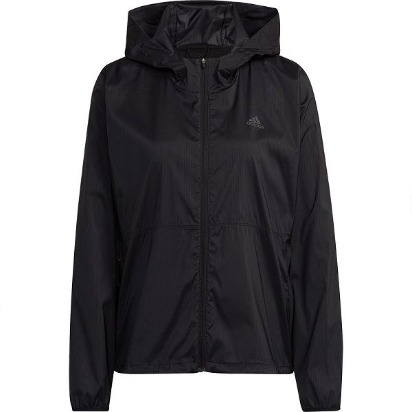 Black Women's Adidas Run Fast Solid Jackets | 7285031-CI