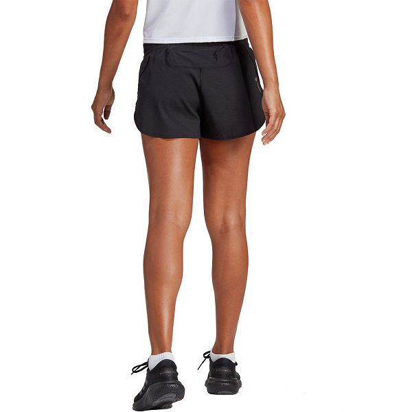 Black Women's Adidas Run Icons Woven 2´´ Shorts Pants | 0645219-HI