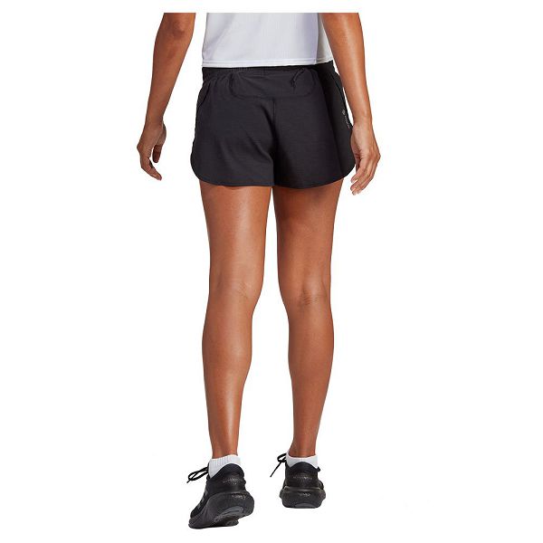 Black Women's Adidas Run Icons Woven 4´´ Shorts Pants | 8156403-UM