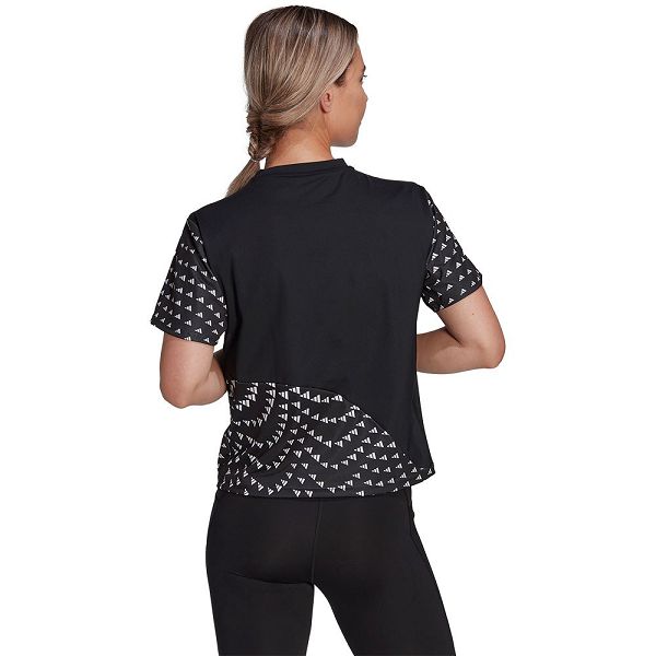 Black Women's Adidas Run It Bl Short Sleeve T Shirts | 9708513-KH