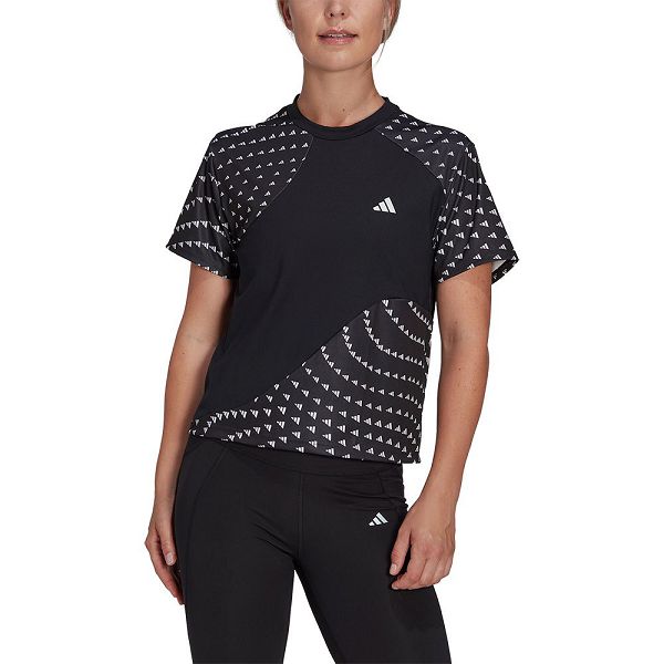 Black Women\'s Adidas Run It Bl Short Sleeve T Shirts | 9708513-KH