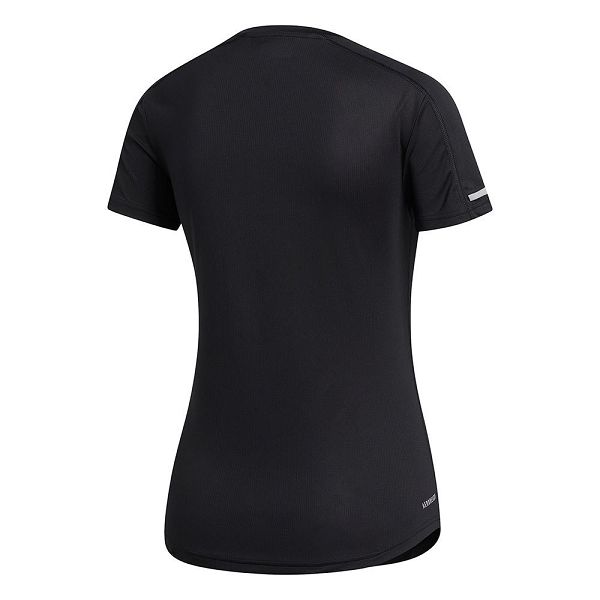 Black Women's Adidas Run It Short Sleeve T Shirts | 7851934-HR